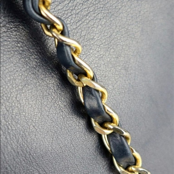 Chanel Navy Quilted Tote Handbag - Picture 11 of 16